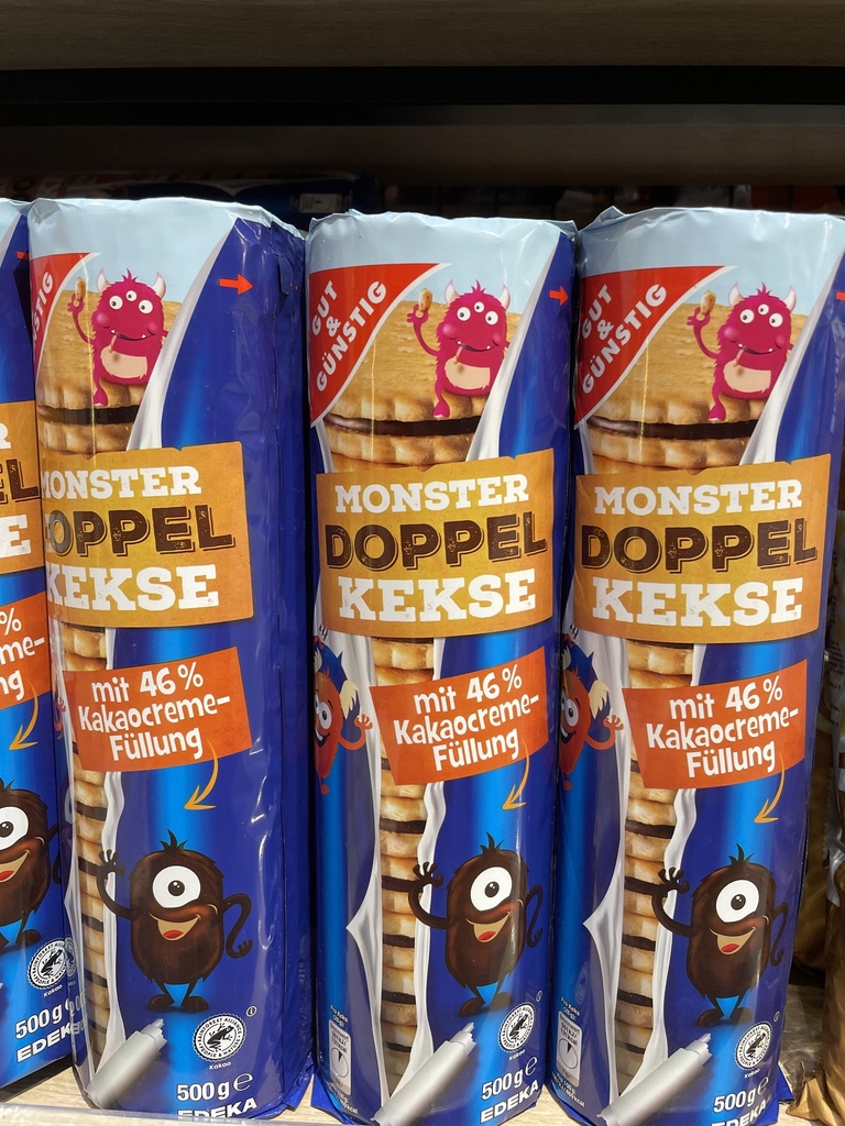 Monster doppel kekse 500 gr  edeka 1/20 ш