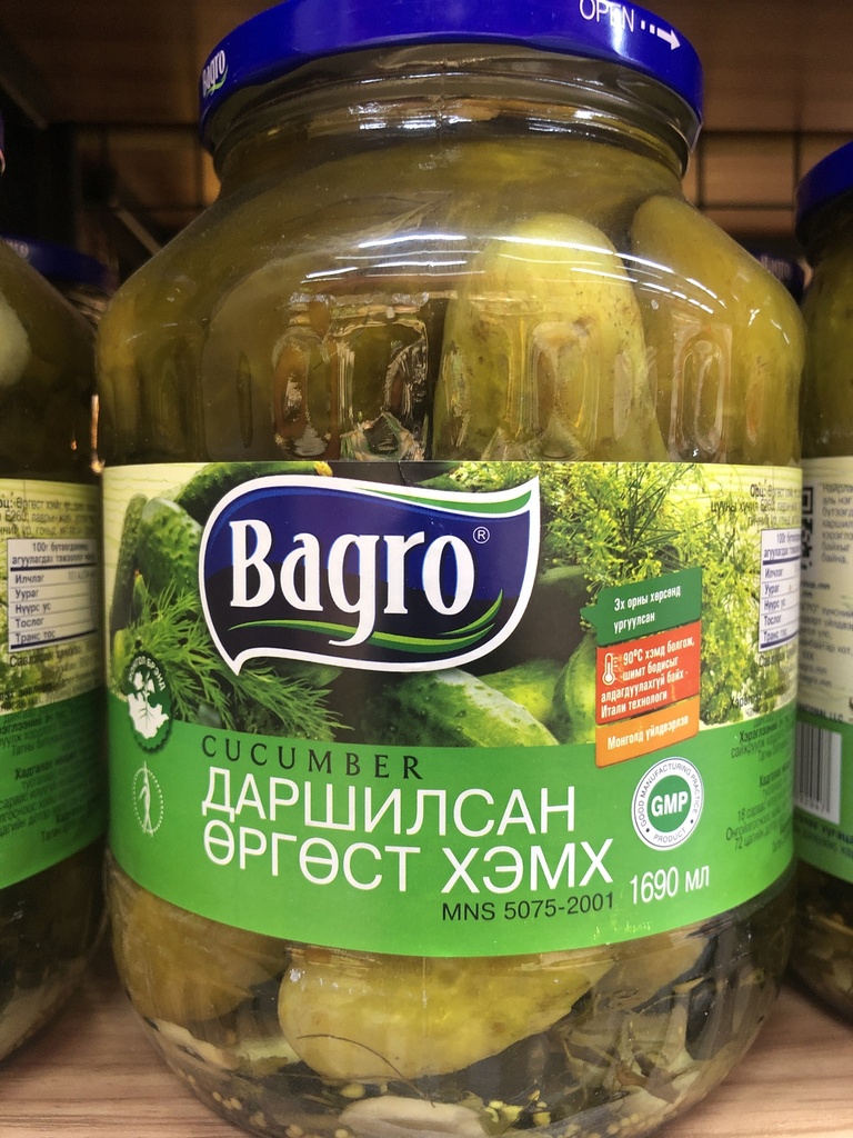 bagro Бүхэл огурцы 1,690л