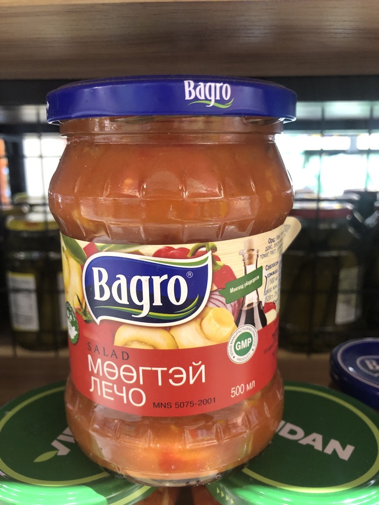 Bagro мөөгтэй лечо 550гр 1/12