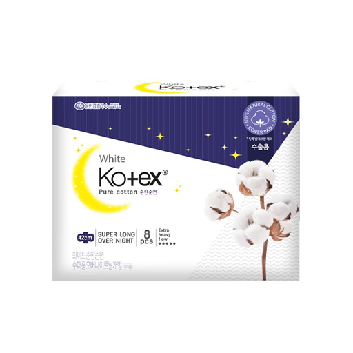 Kotex white long night 42см 8ш