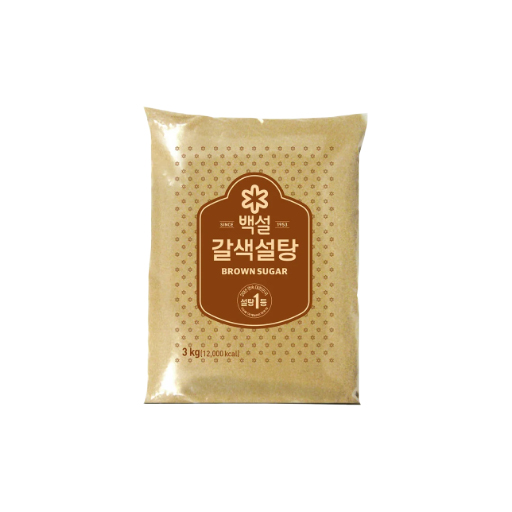 CJ Brown sugar 3kg*6 8090