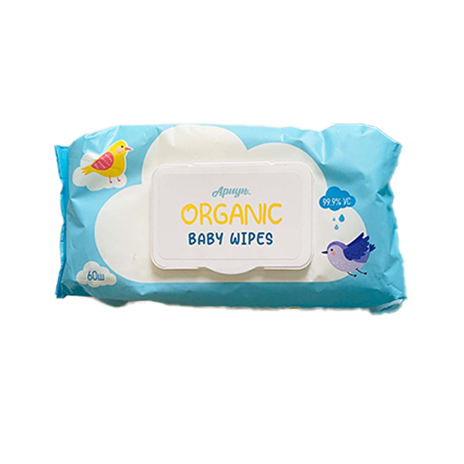 Ариун тагтай сальфетка 60 ш baby wipes