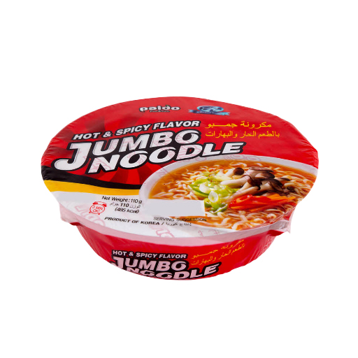 Paldo Jumbo noodle hot & spicy cup 110gr*18 6005