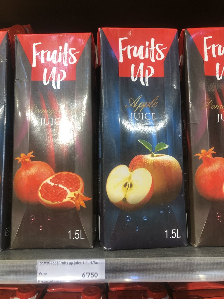 Fruits up жүүс хайрцагтай 1,5L 1/8ш