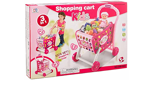 Girl shopping cart kids тэрэгтэй тоглоом 008-903