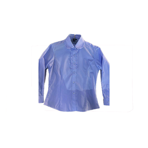 Hawkar top Сурагч цэнхэр сорочки охид буржгар захтай