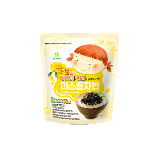 Binari smile seasoned seaweed sunflower 50г*30 4034