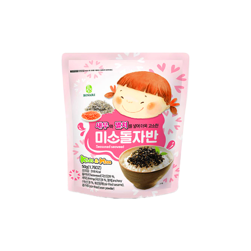 Binari seasoned seaweed shrimp anchovy 10г/10 4040