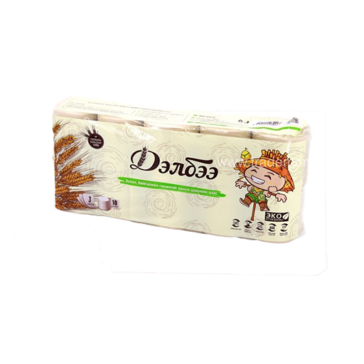 Дэлбээ 00 цаас голгүй бор 10ш 1/5