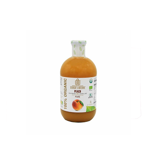 juice georgia natural organic 100% peach. plum