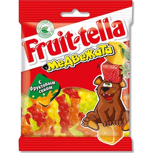 [59070035] Fruit-tella 70гр резинен чихэр 1/30
