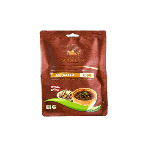 [55050089] Талын монгол борцтой цагаан будаатай шөл 120г