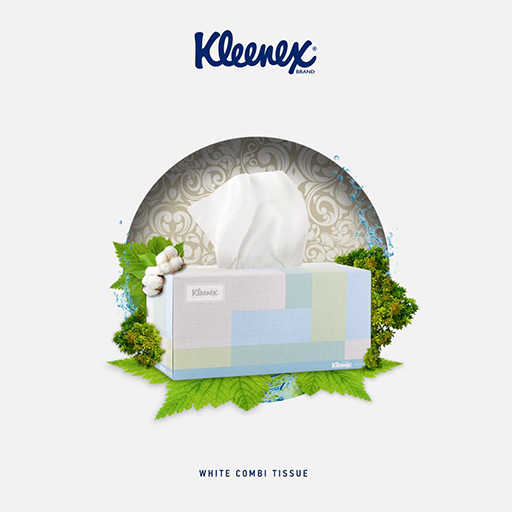 [26030001] Kleenex white combi сальфетик 250